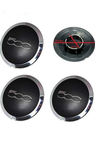 Copri ruota fiat 500 4 pezzi coppe ruota in lega