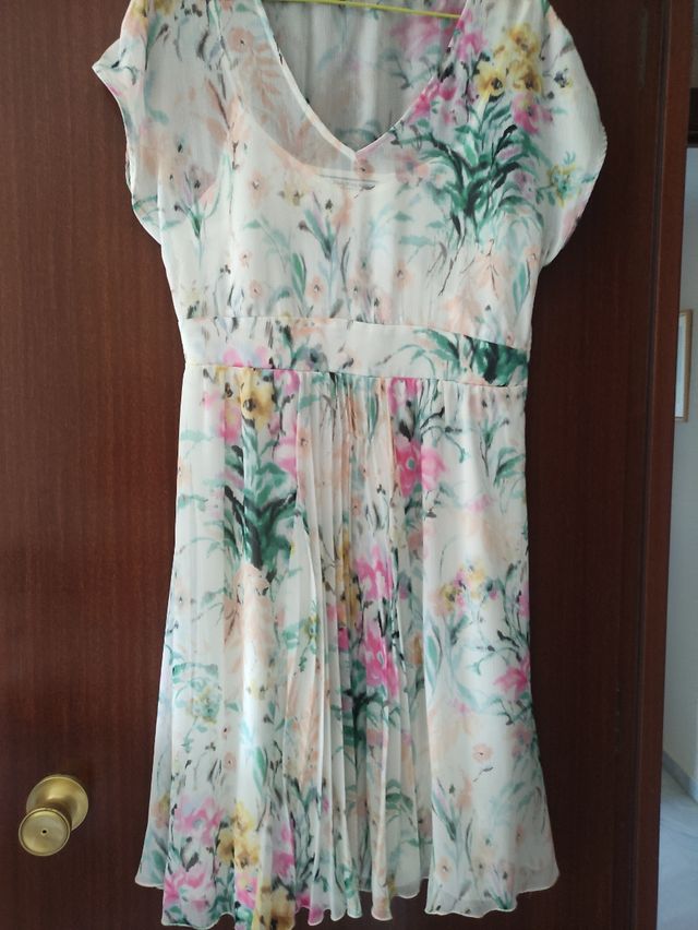 Vestido de gasa estampado