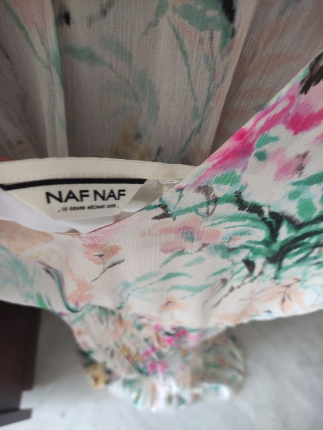 Vestido de gasa estampado