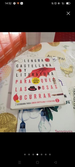 Libros de texto de Segundo ESO.