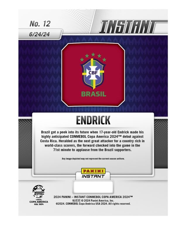 Encrick RC Panini Instant #12 Copa America