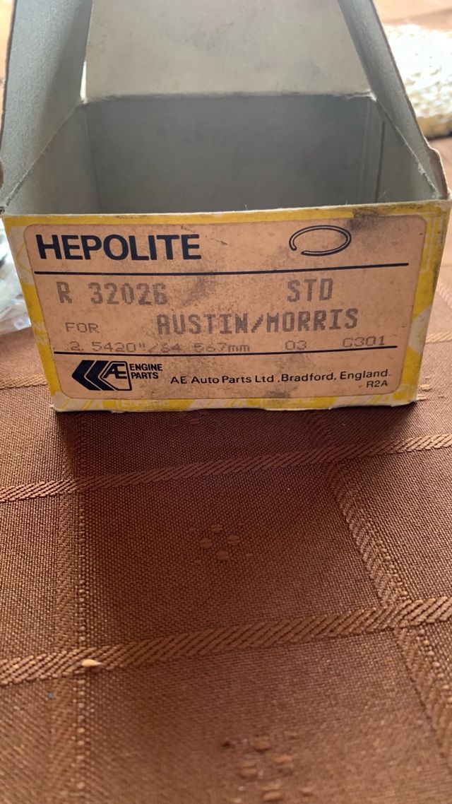 Aneis de piston Austin/Morris Mini