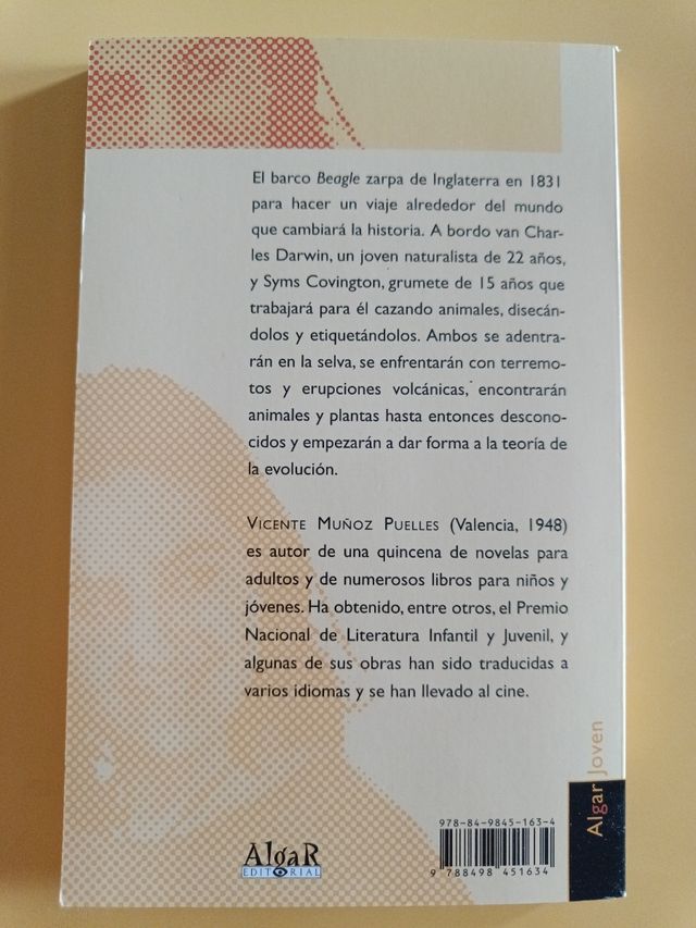 Libro "El ayudante de Darwin"