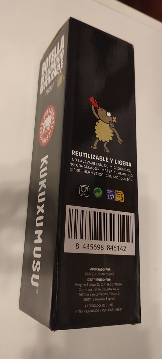 Botella reutilizable Kukuxumusu