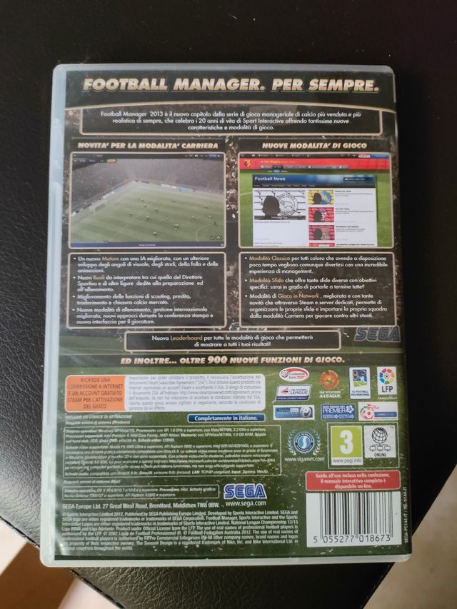 Football manager 2013 per pc