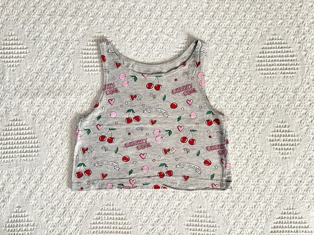 Camiseta corta cerezas