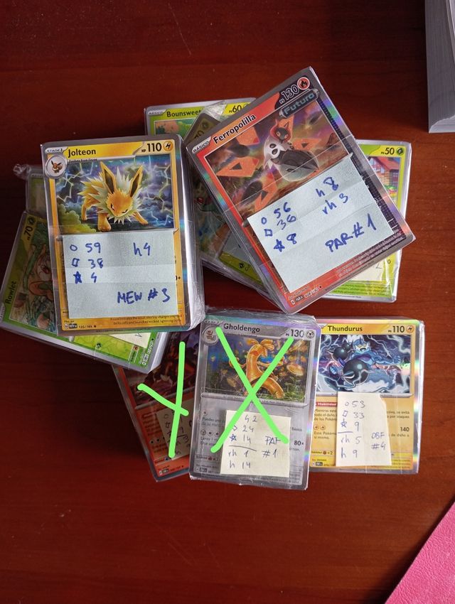 100 cartas Pokémon sin Repetir