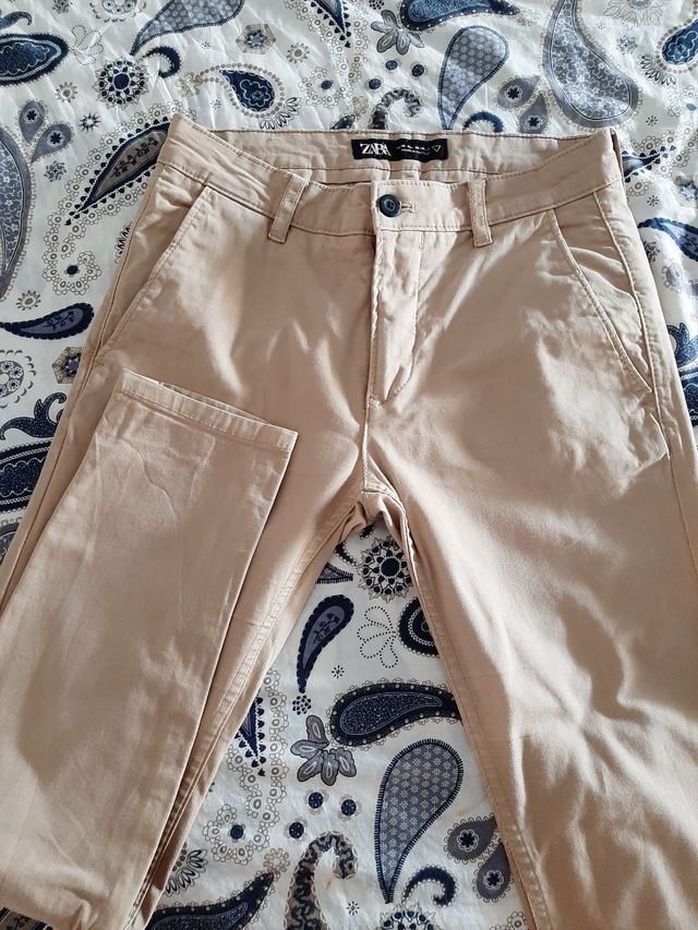 Pantalón chino beige ZARA