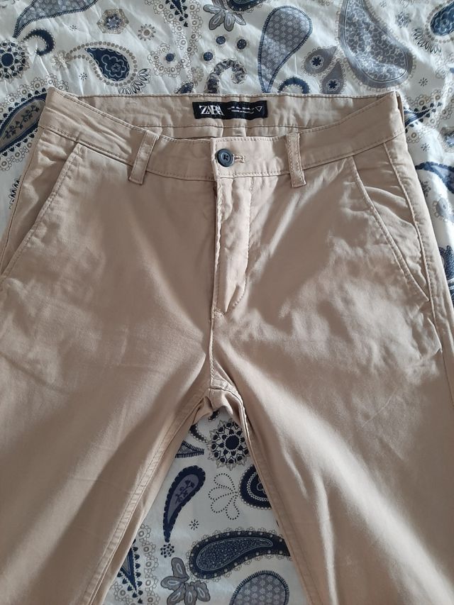 Pantalón chino beige ZARA