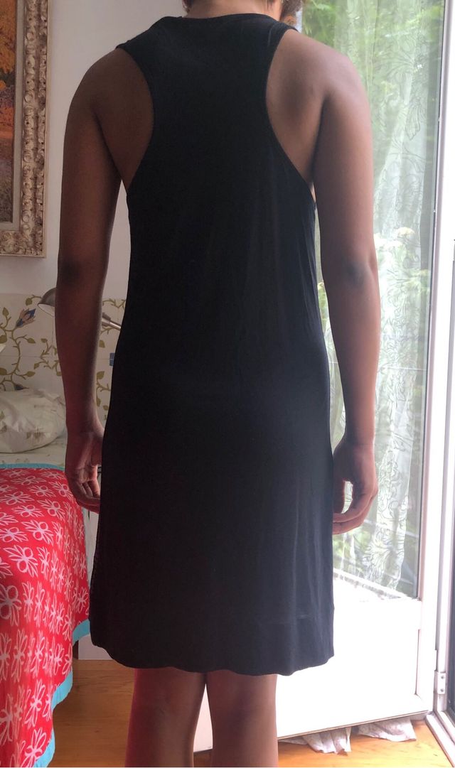 MNG casual, vestido negro, talla S