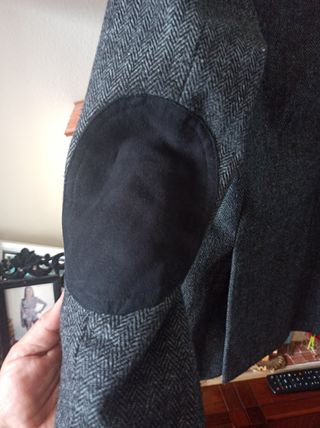 Americana zara chico paño gris 