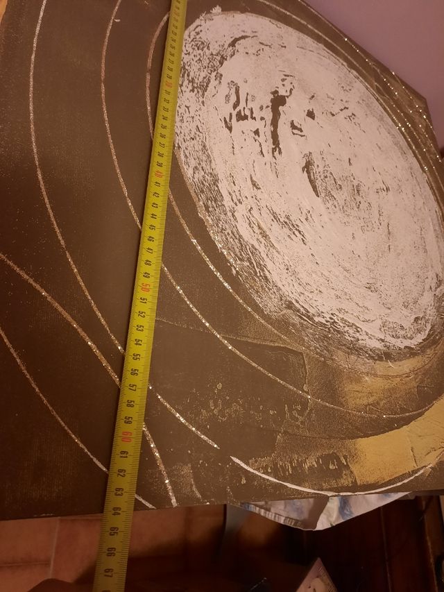 Quadro etnico moderno su tela 180x65cm