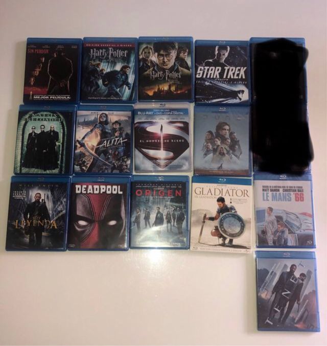 Pack peliculas BlueRay variado nuevas y seminuevas
