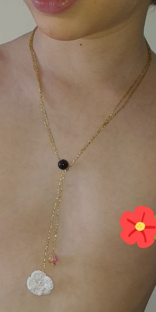 Collana fiorellino bianco.