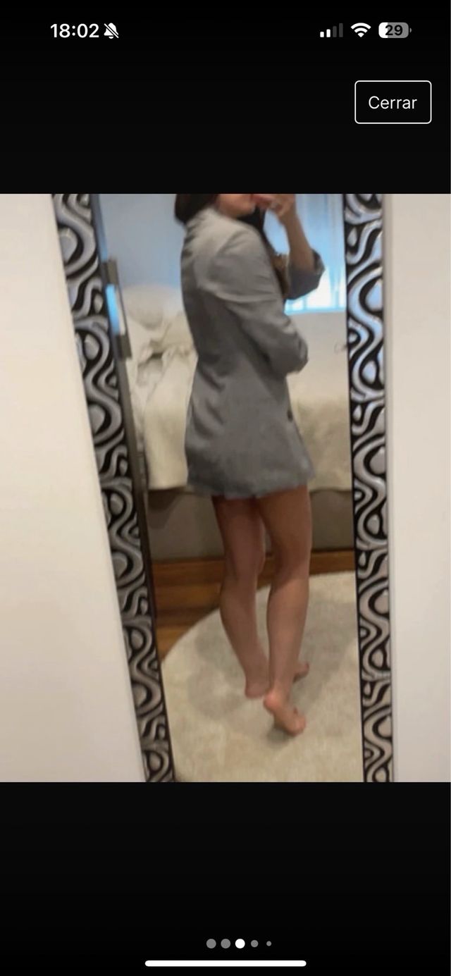 Blazer gris manga 3/4