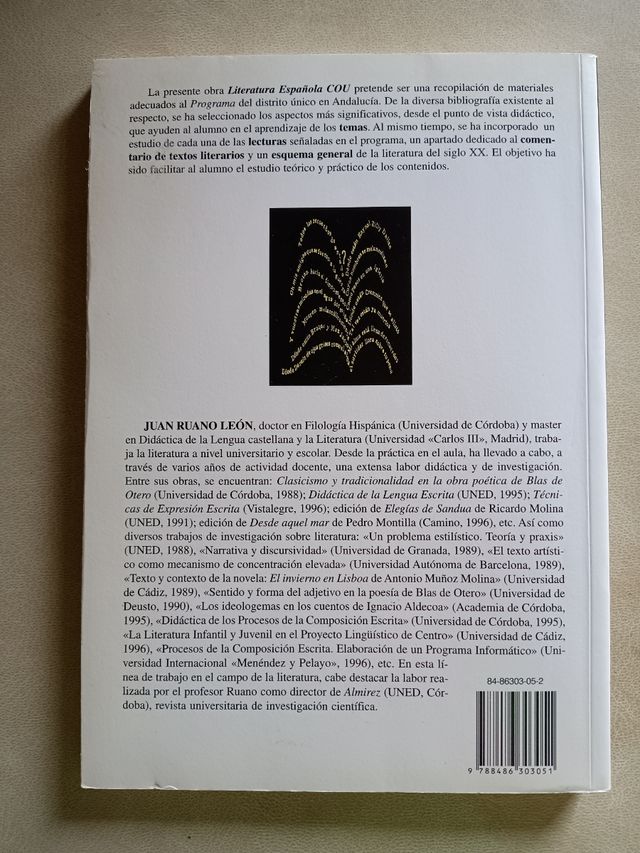 Libro: Literatura española COU