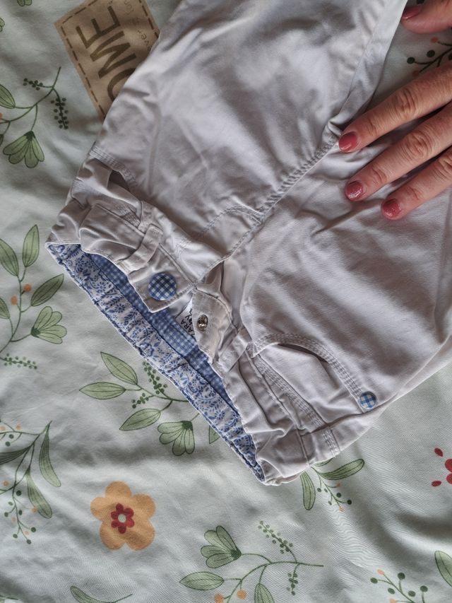 Pantalón  blanco niña 