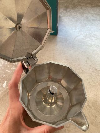 Cafetera italiana nueva en su caja 3 tazas