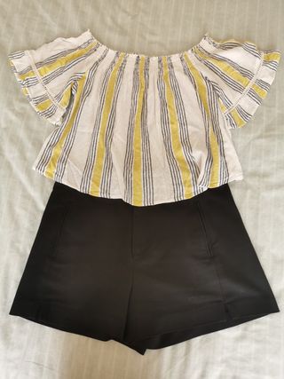 Top rayas Bershka talla M