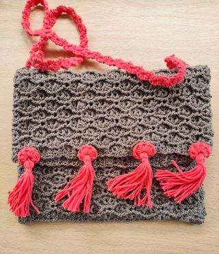 Bolso ganchillo hecho a mano