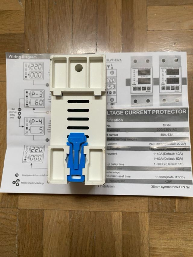 Protector de sobre corrientes y sobreintensidades