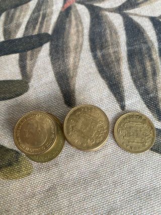 15 monedas 1 peseta franco