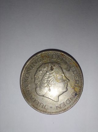 Moneda 1 florín países bajos 1970
