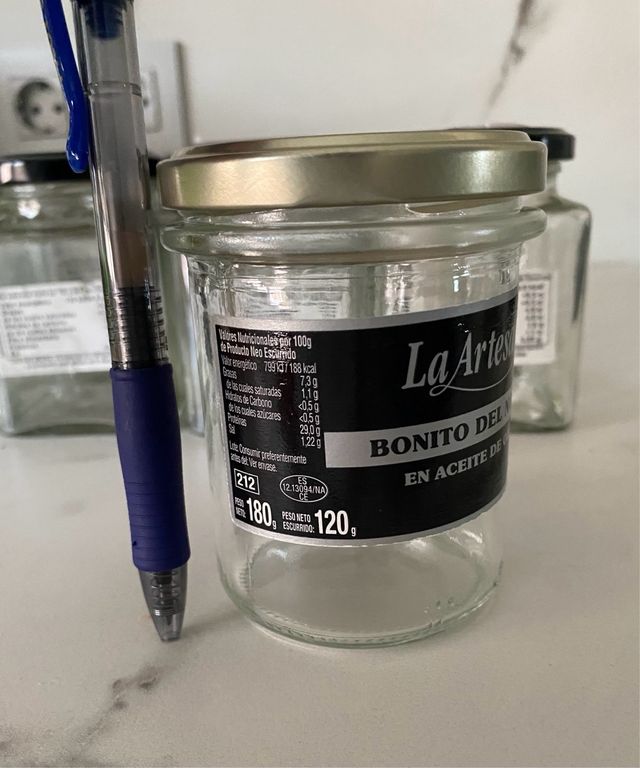 14 tarros de cristal