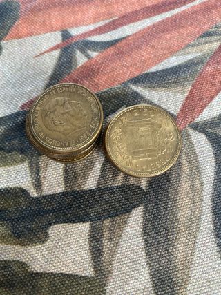 13 monedas 2,5 pesetas 1953
