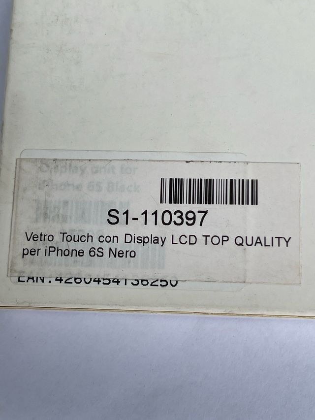 Pantalla iphone 6s negro compatible negra