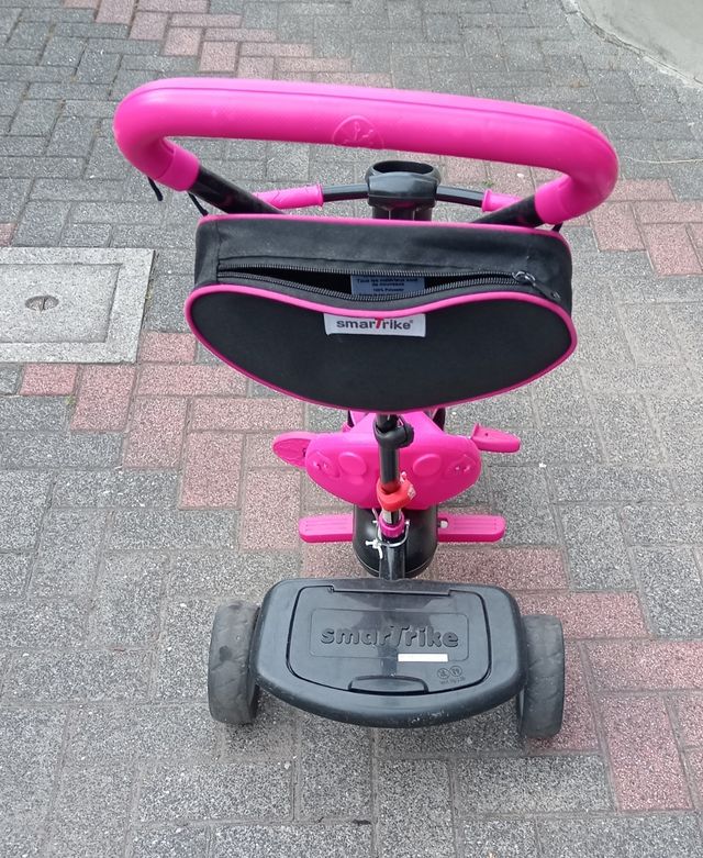 Triciclo smartrike rosa e nero