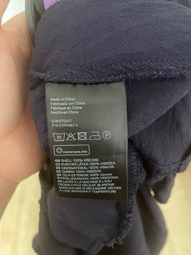 Mono corto azul marino H&M