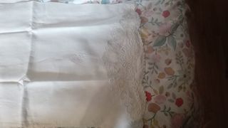 Juego sabanas antiguas de hilo  bordadas