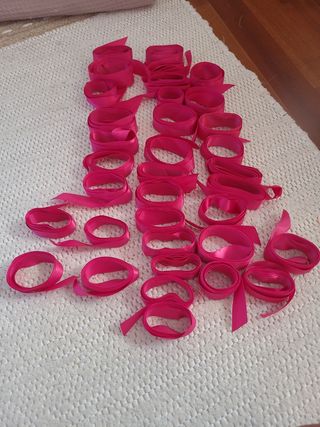 40 metros Lazos raso fucsia