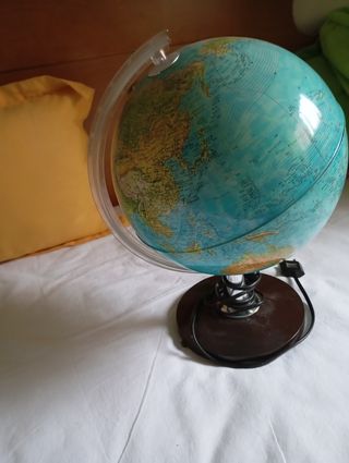 Lámpara globo terráqueo