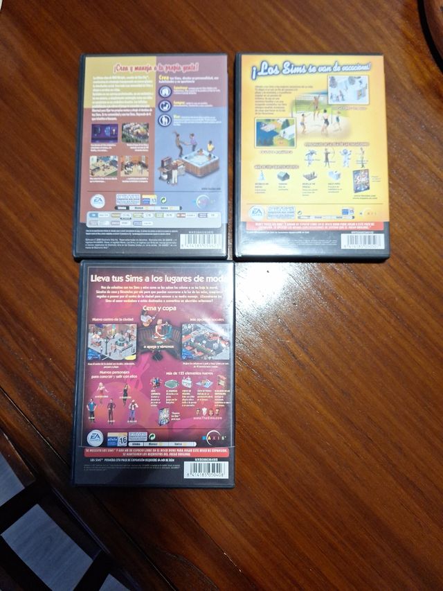 3 Juegos PC los Sims