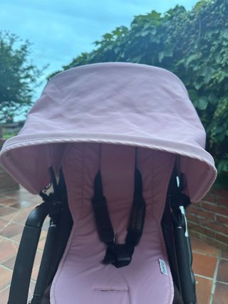 Capota y colchoneta rosa bugaboo 