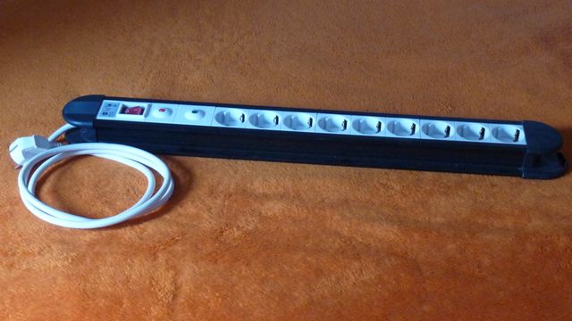 Regleta 9 enchufes con interruptor