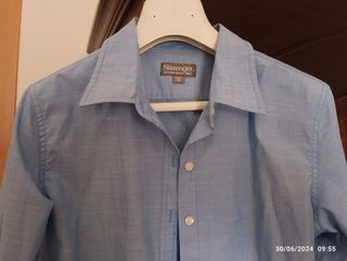 Camicia donna celeste.