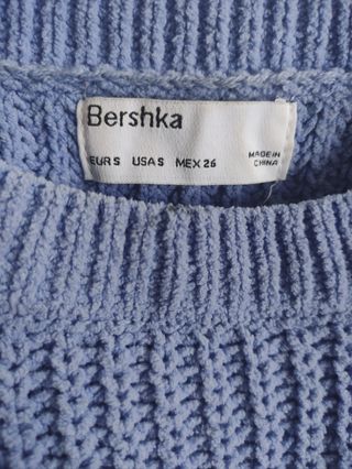 Jersey azul grisaceo de Bershka