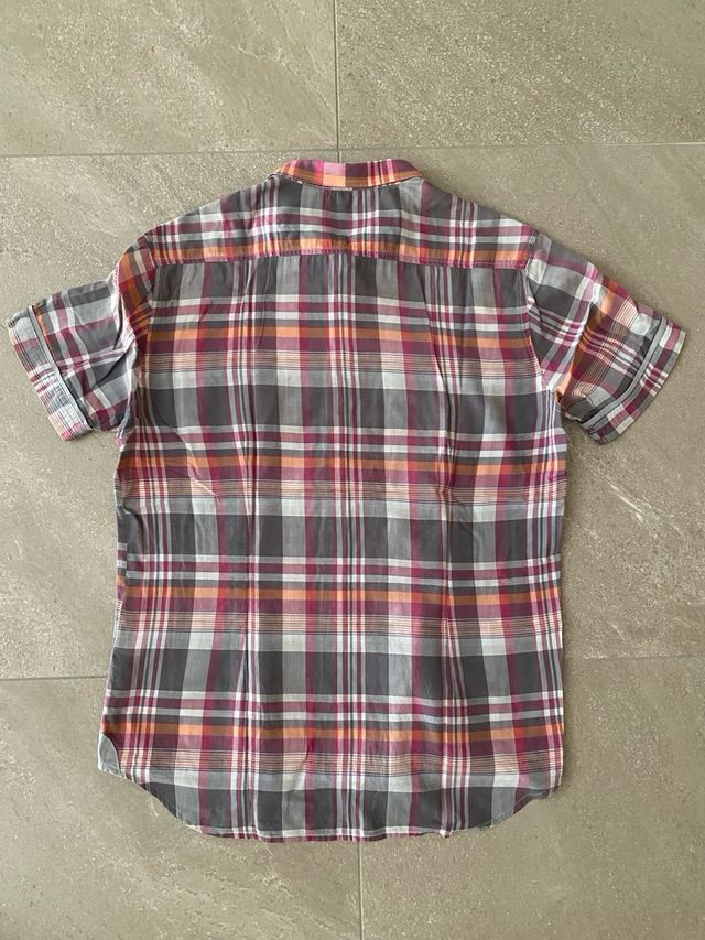 Camicia uomo 100% cotone a maniche corte