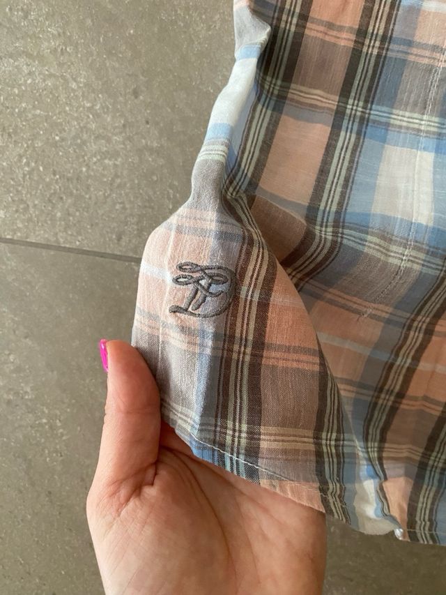 Camicia uomo 100% cotone a maniche corte