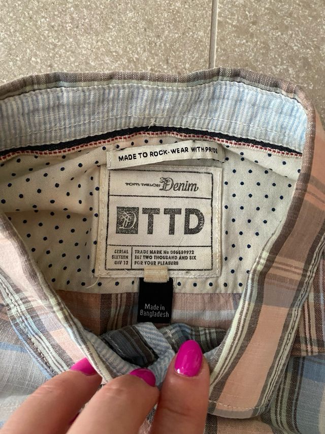 Camicia uomo 100% cotone a maniche corte