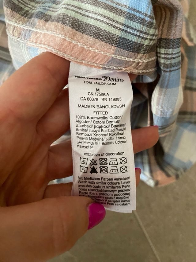 Camicia uomo 100% cotone a maniche corte