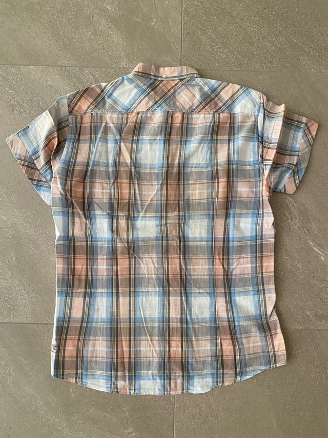 Camicia uomo 100% cotone a maniche corte