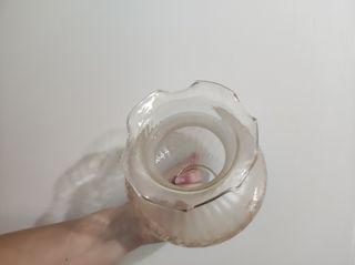tulipa de cristal de lampara 