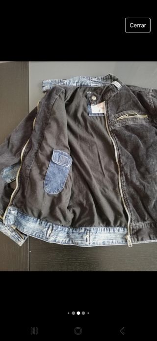 Cazadora vaquera y pana