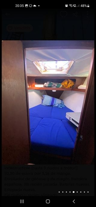 Velero orion 35 pies