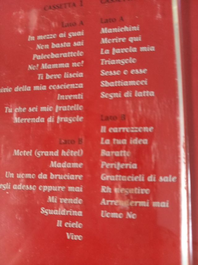 DOPPIA Cassetta "RENATO ZERO" originale