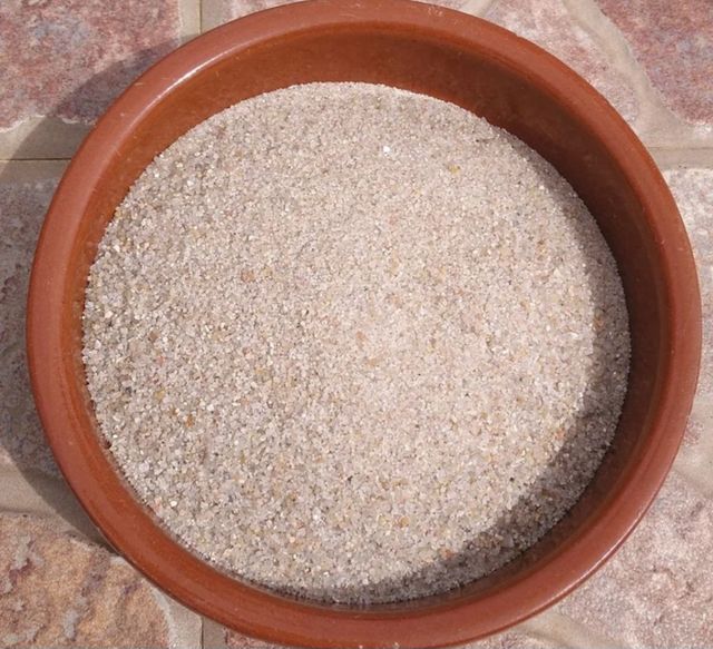 Arena sílice acuario